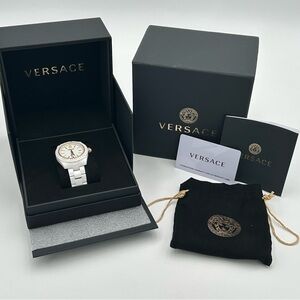 Versace White and Gold DV One Women’s Watch